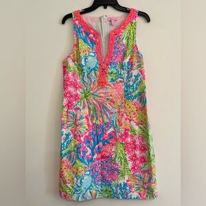 Lilly Pulitzer Lovers Coral Shift Dress